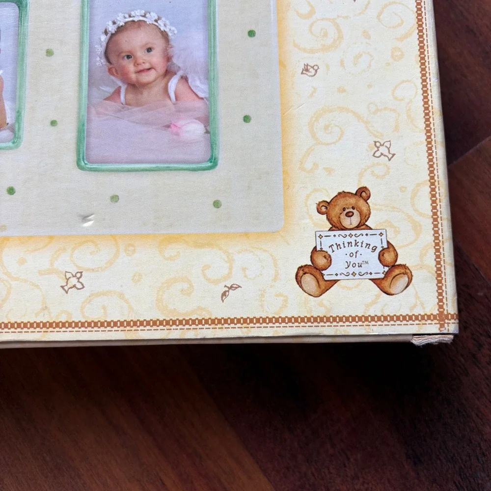 Gund Thinking of You‎ Twins Two Peas in a Pod Ceramic 3-Opening Picture Frame